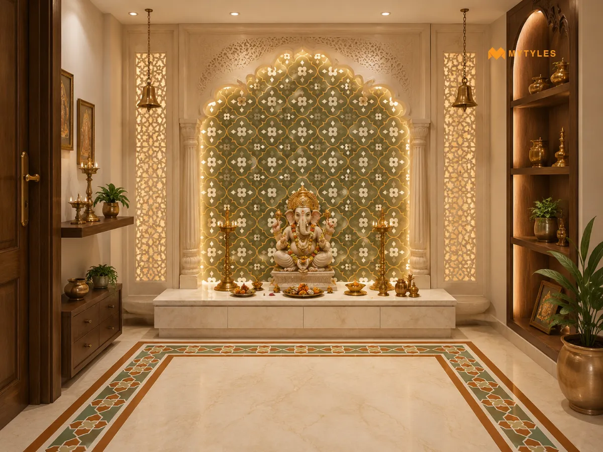 Mandala Tiles and Kolam Border Tiles for a Culturally Rooted Finish